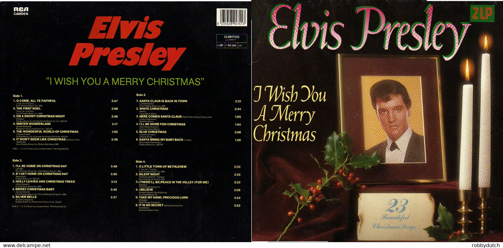 * 2LP *  ELVIS PRESLEY - I WISH YOU A MERRY CHRISTMAS (Germany 1984) - Canzoni Di Natale