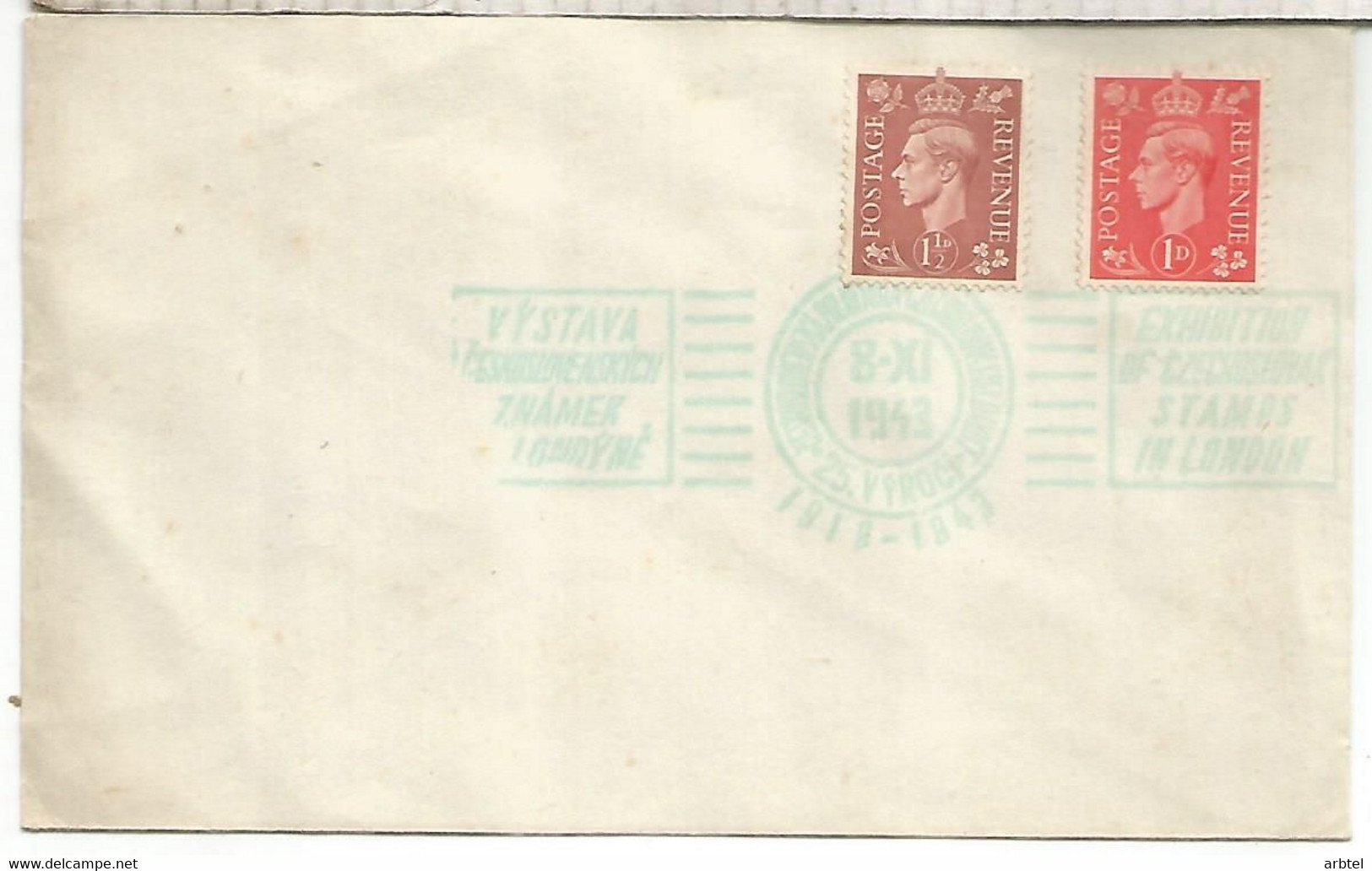 REINO UNIDO TP 1943  CZECHOSLOVAK FIELD POST - Variétés Et Curiosités