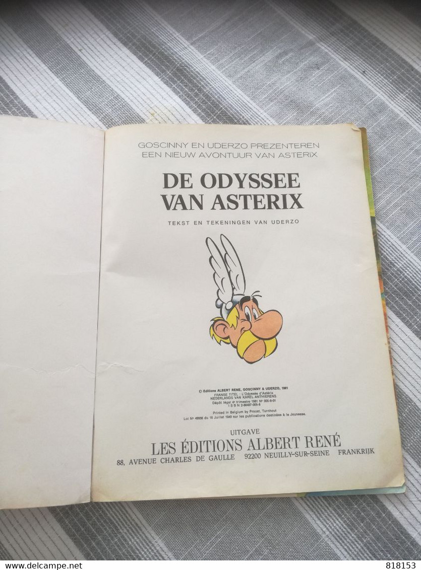 DE ODYSSEE VAN ASTERIX   R.GOSCINNY - A. UDERZO - Asterix