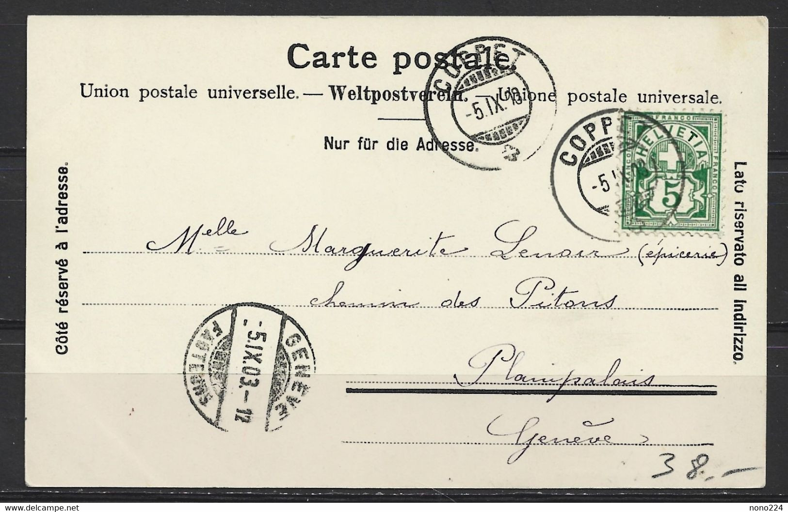 Carte P De 1903 ( Temple De Commugny ) - Commugny