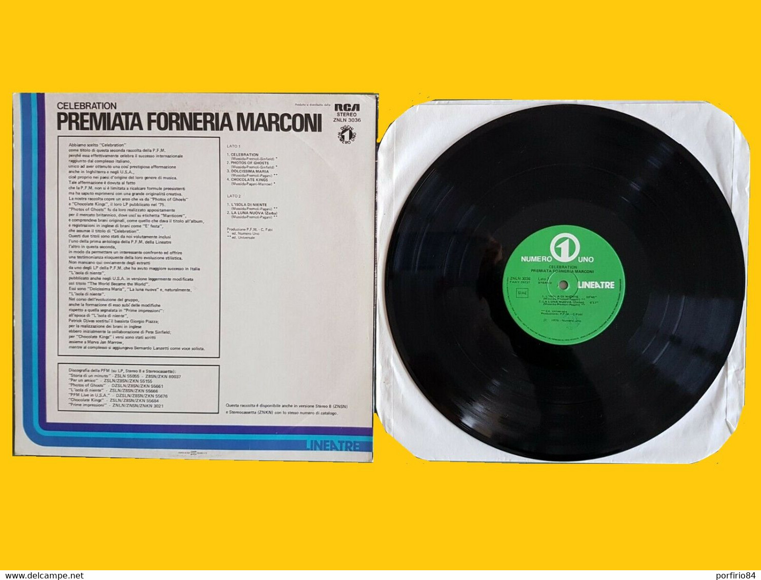 LP 33 Giri 12" PREMIATA FORNERIA MARCONI CELEBRATION 1976 - Other - Italian Music