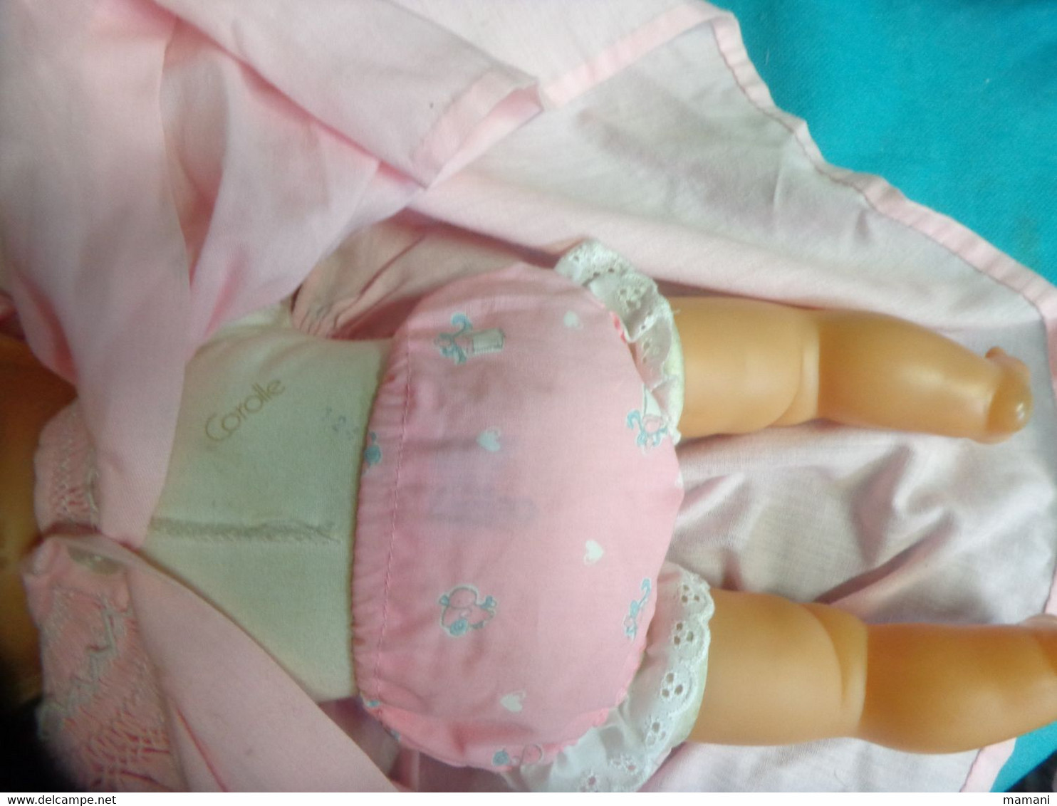 Poupee Poupon  Corolle 1992 Avec Porte Poupee Et Cache Brassiere - Dolls