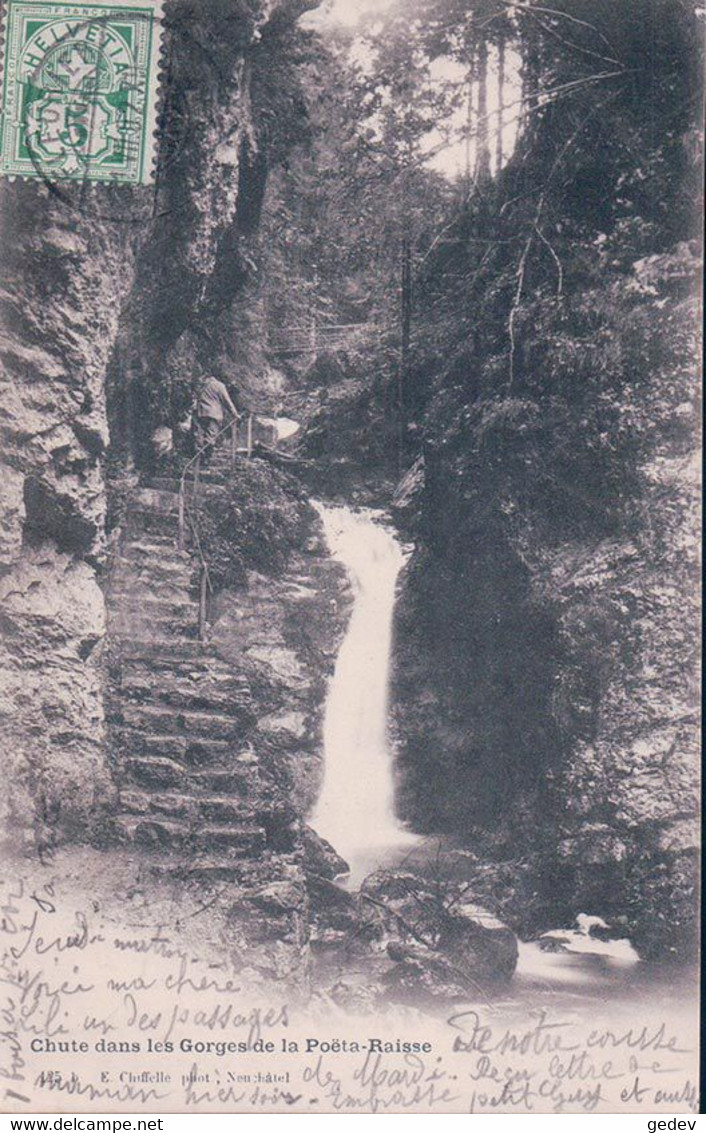 Môtiers NE, Chute Dans Les Gorges De La Poëta-Raisse (125) - Môtiers 