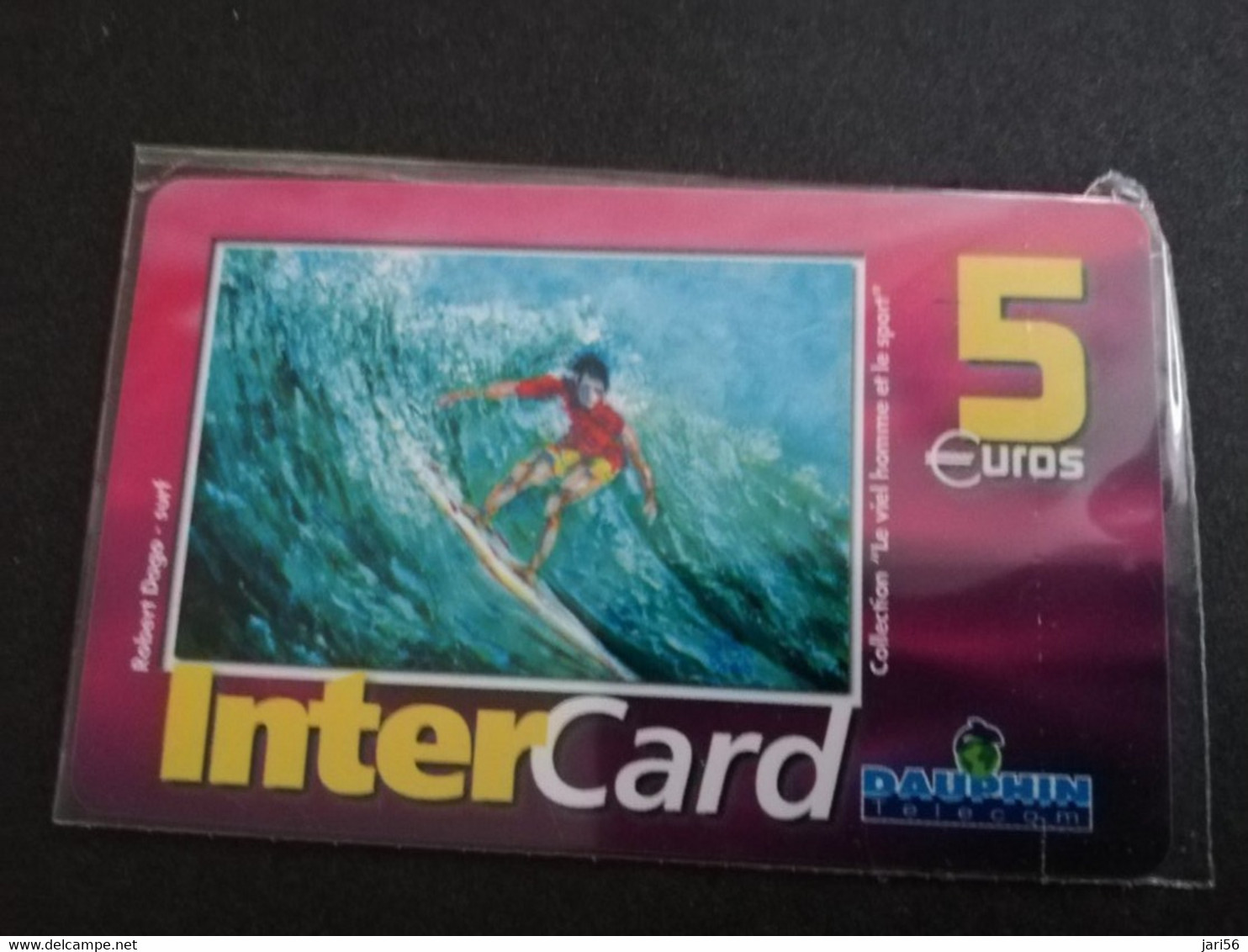 ST MARTIN  INTERCARD  ROBERT DAGO  SURF          5 EURO /   INTER 136 / MINT CARD    ** 9254 ** - Antilles (Françaises)
