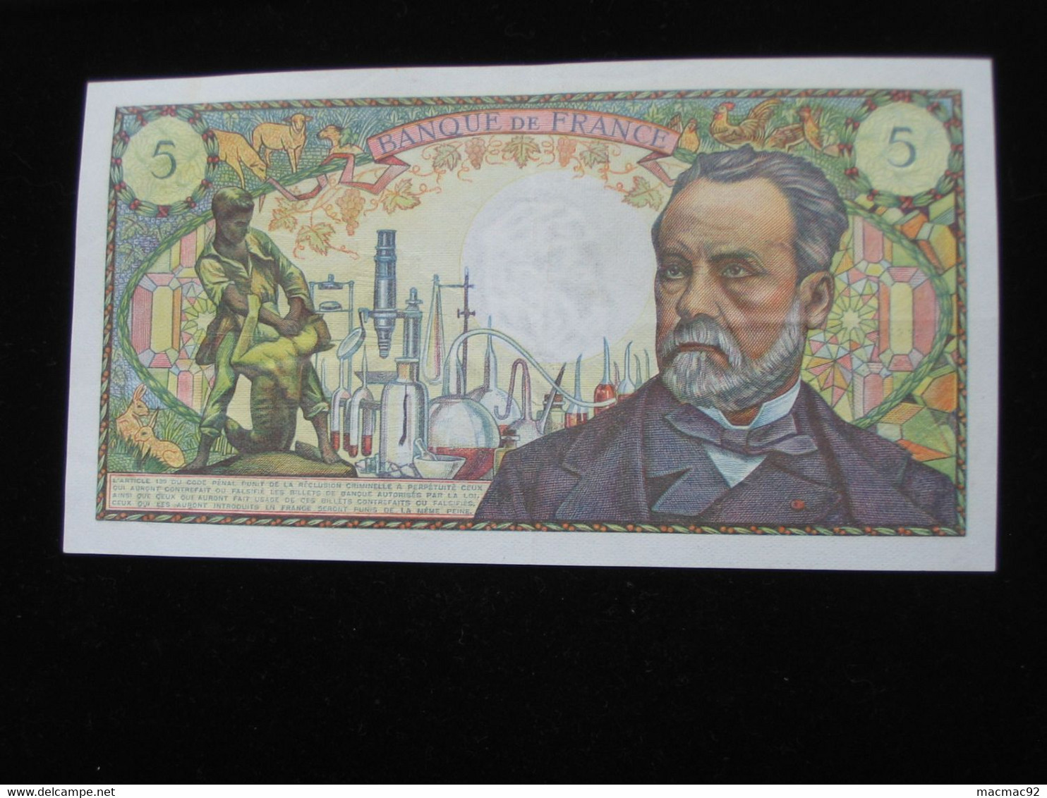 Superbe Billet  - 5 Francs  PASTEUR  5-5-1967   **** EN ACHAT IMMEDIAT **** - 5 F 1966-1970 ''Pasteur''