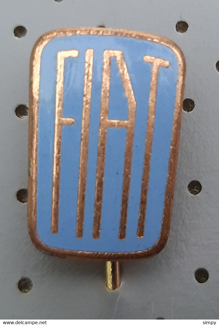 FIAT Car Logo  Vintage Enamel Pin Badge - Fiat