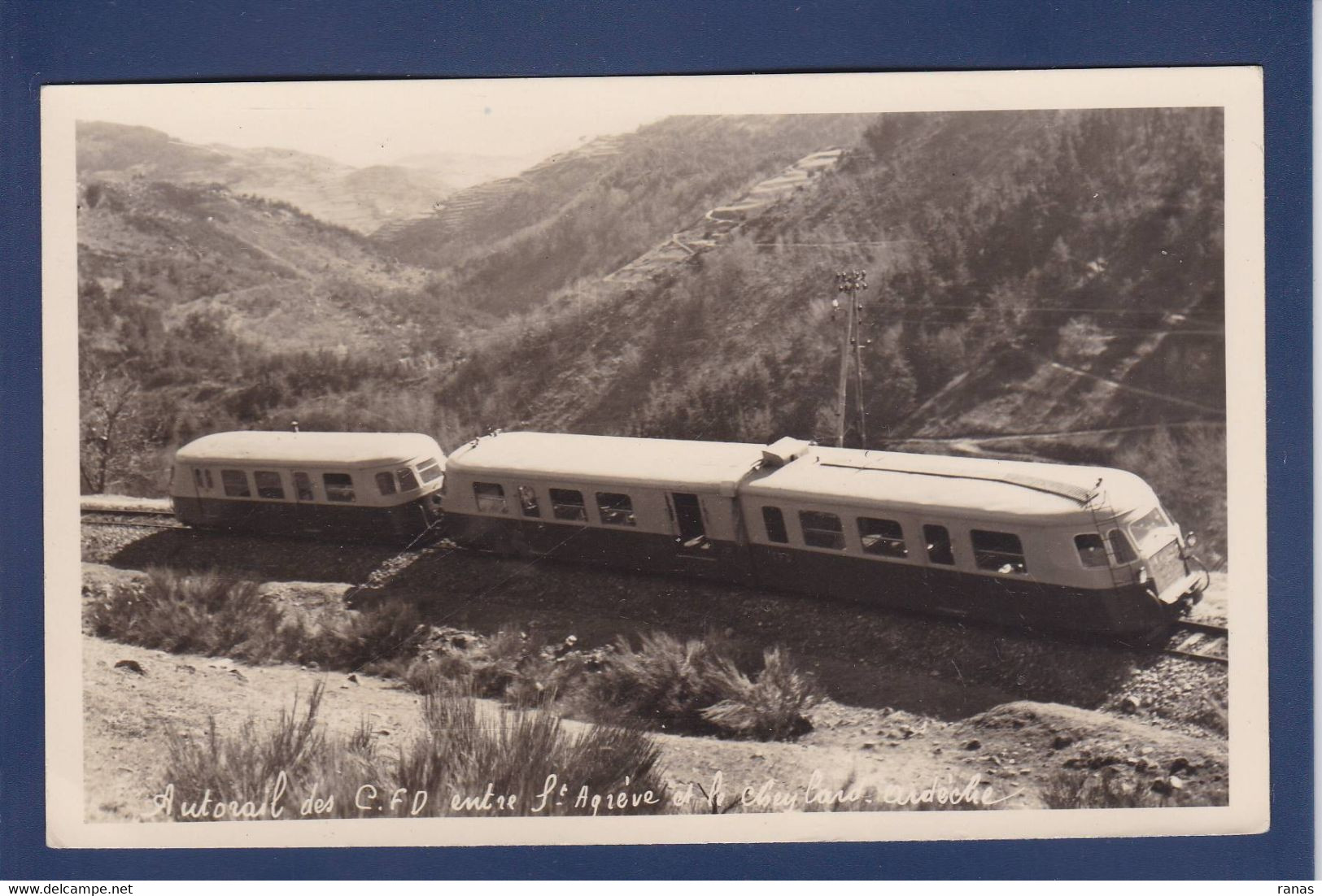 CPA [07] Ardèche > Le Cheylard Autorail Chemin De Fer Train écrite Saint Agrève - Le Cheylard