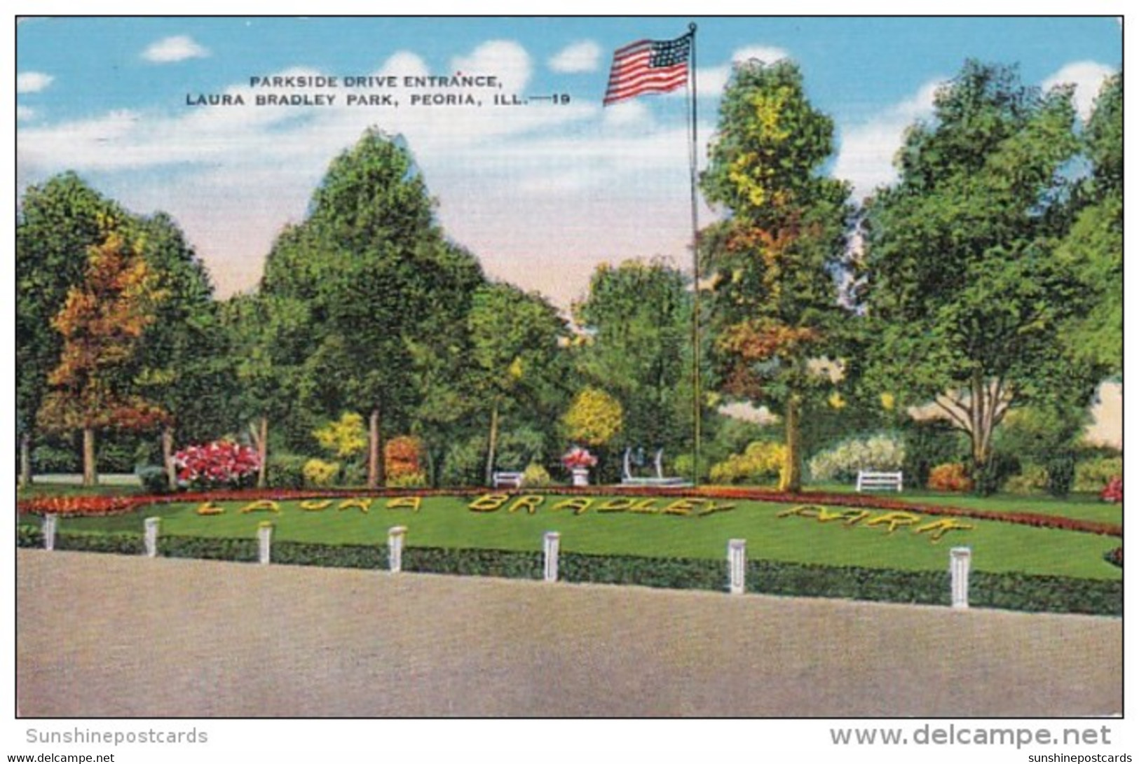 Illinois Peoria Parkside Drive Entrance Laura Bradley Park - Peoria