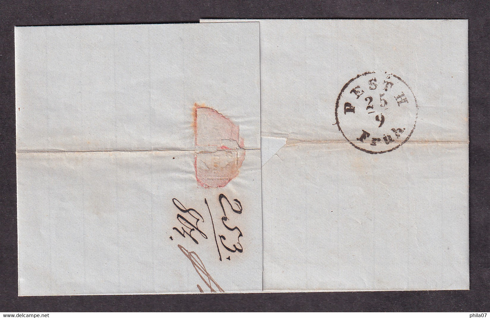AUSTRIA - Letter Sent To Pesch. Nice Stamp And Arrival Cancel On The Back. Letter Without Content - 3 Scans - Covers & Documents