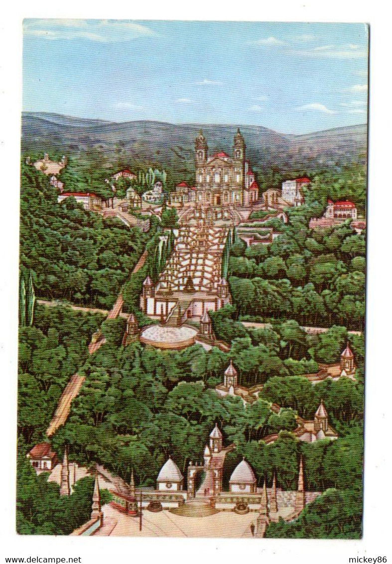 Portugal -- BOM JESUS -BRAGA  -1980-- Vue Générale .......timbres...cachet............à Saisir - Braga