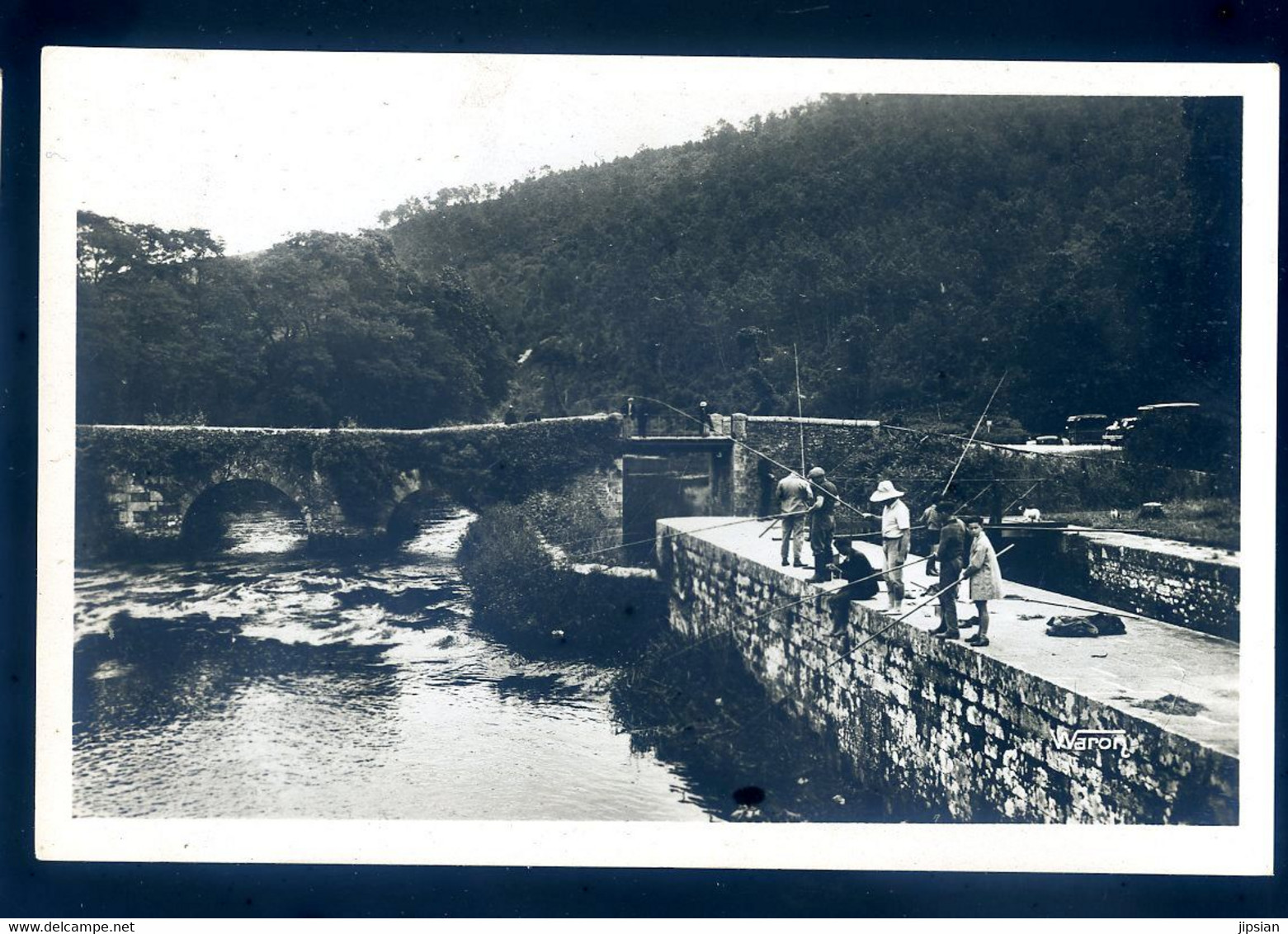 Cpsm Du 22  Bon Repos Près Gouarec --  Vieux Pont Couvert De Lierre    FEV22-39 - Gouarec