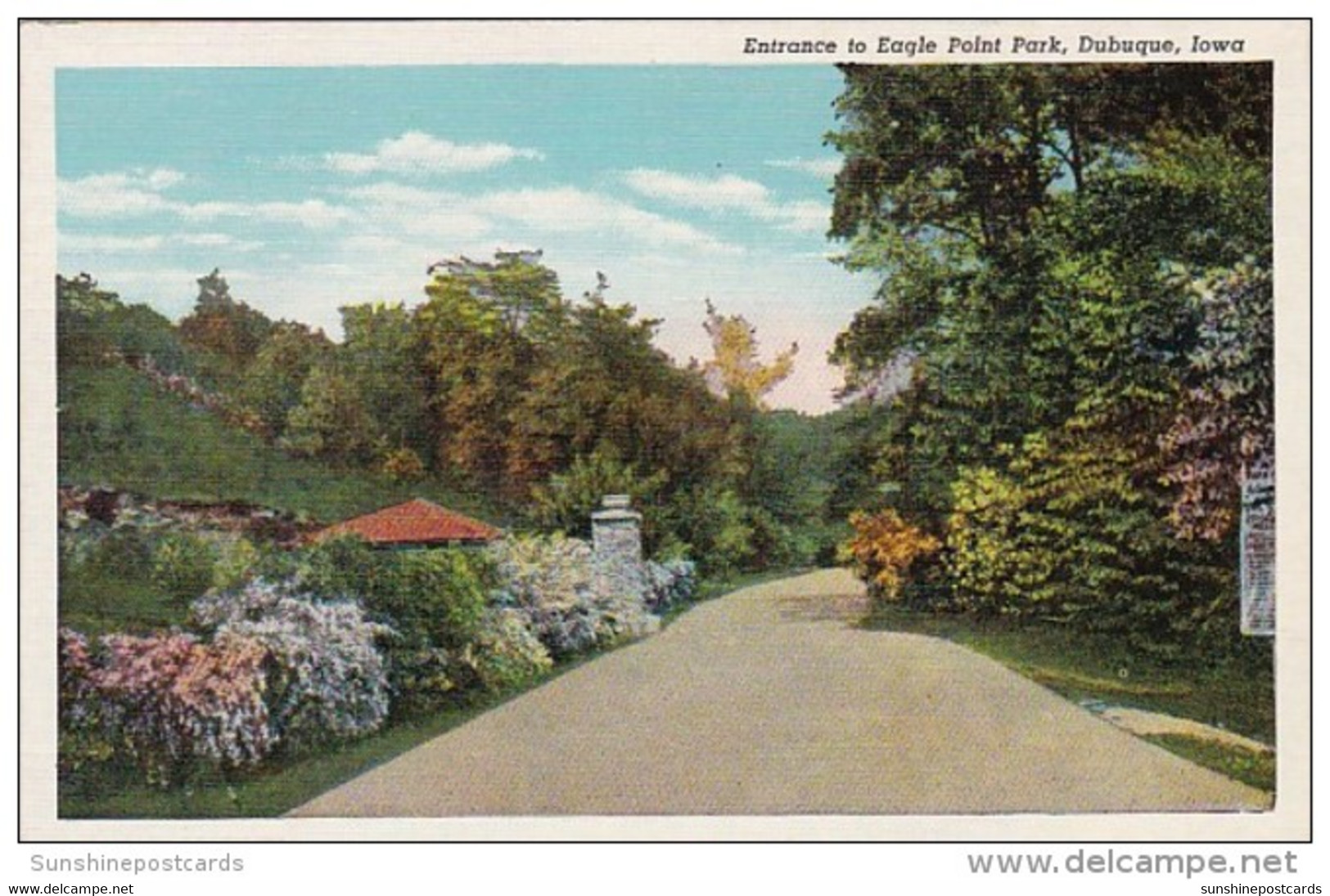 Iowa Dubuque Entrance To Eagle Point Park - Dubuque