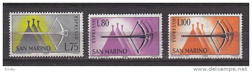 Y9238 - SAN MARINO Espresso Ss N°27/29 - SAINT-MARIN Expres Yv N°25/27 ** - Timbres Express