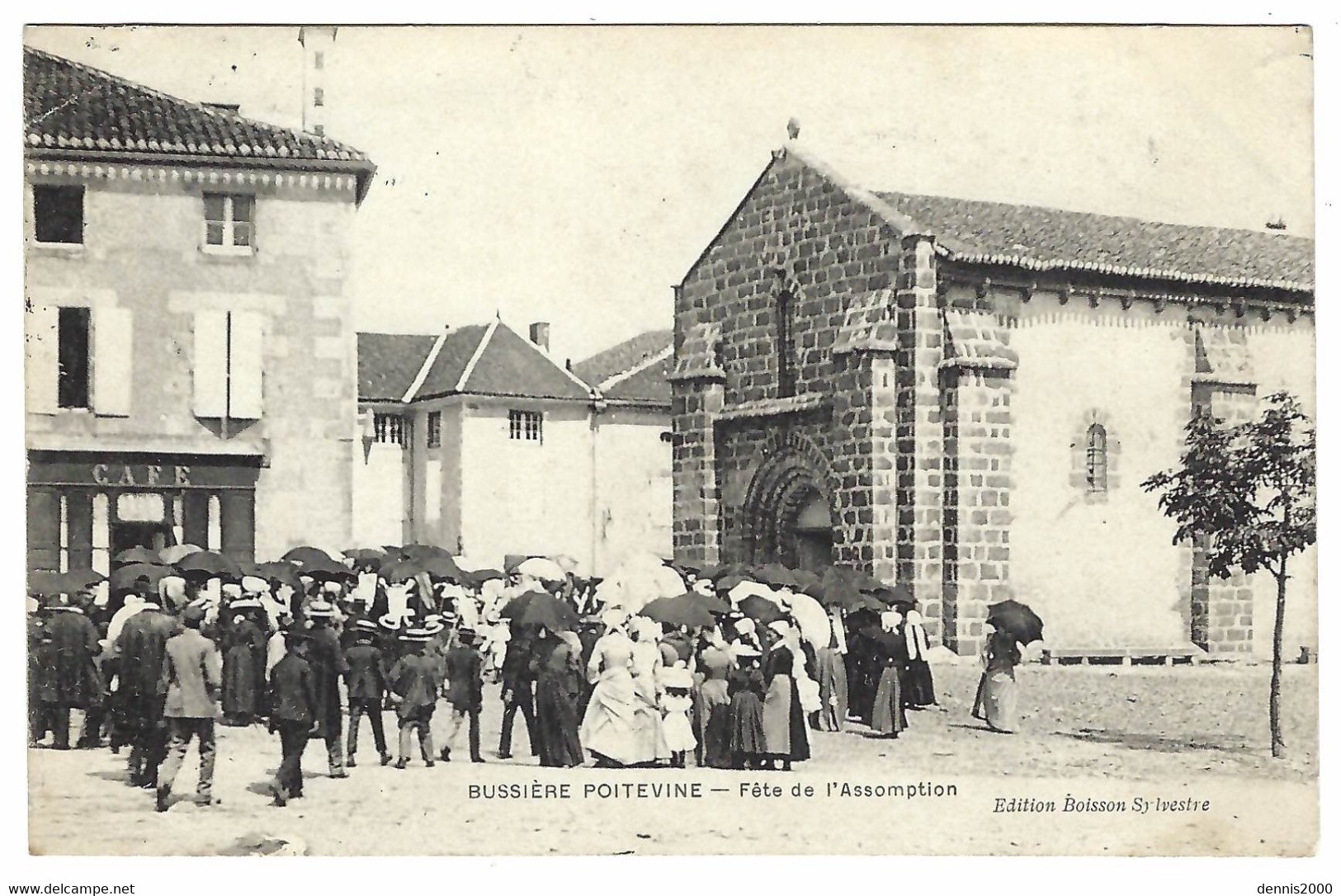 BUSSIERE POITEVINE (87) - Fête De L' Assomption - CAFÉ - Ed. Boisson Sylvestre - Bussiere Poitevine