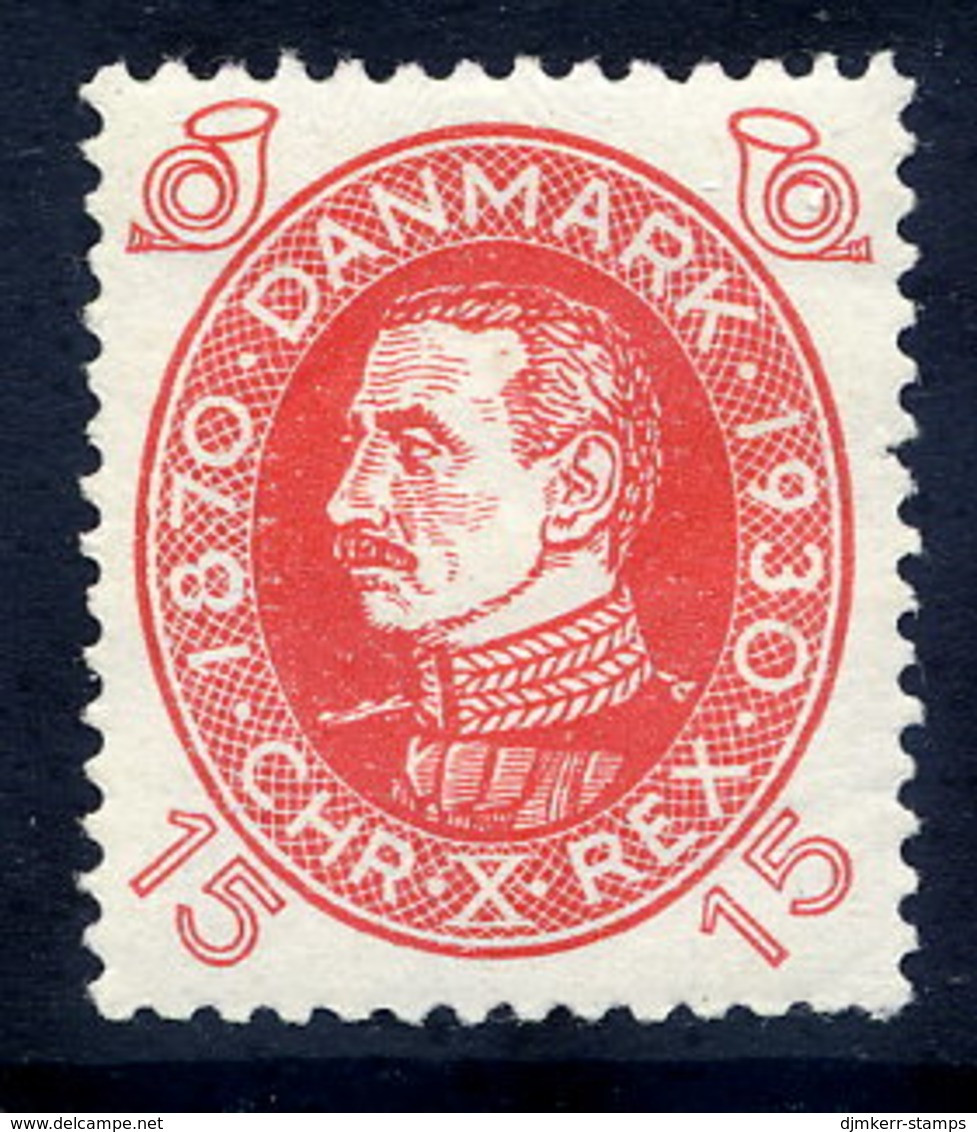 DENMARK 1930 Birthday Of King Christian X 15 Øre MNH / **.  Michel 189 - Neufs