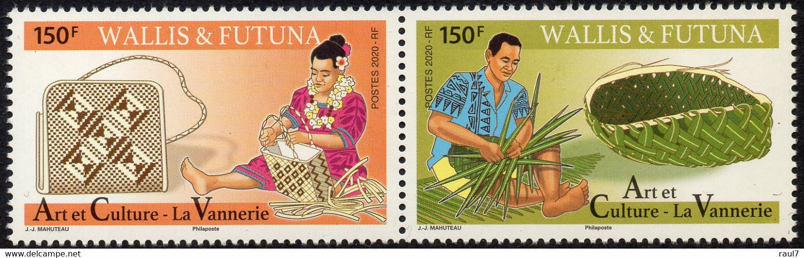 Wallis Et Futuna 2020 - Art Et Culture, La Vannerie - 2 Val Neufs // Mnh - Neufs