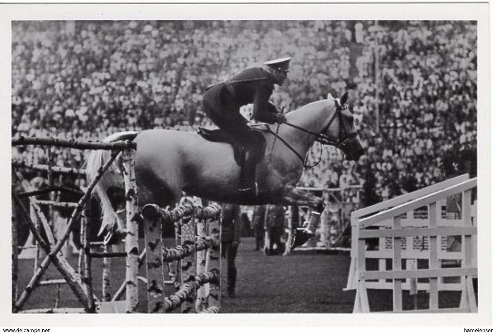 51720 - Deutsches Reich - 1936 - Sommerolympiade Berlin - Rumaenien, "Dracu-stie" Unter Oberleutnant Apostol - Paardensport