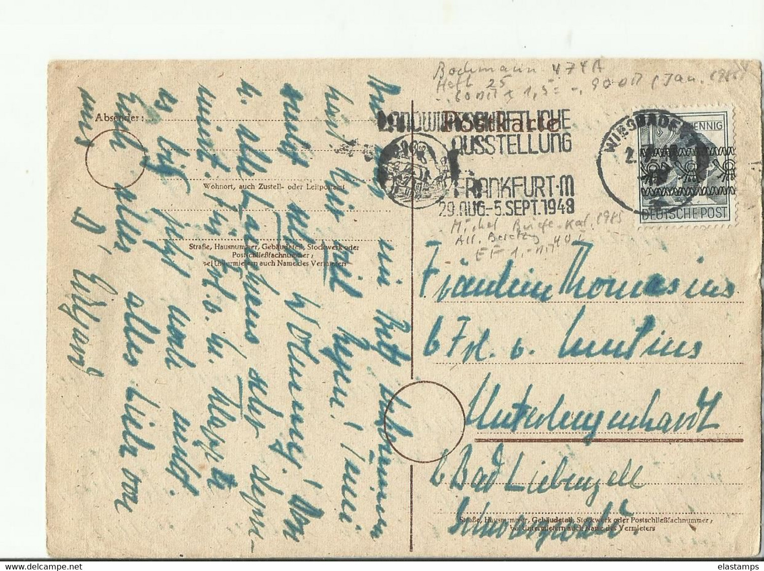 DP GS1948 WIESBADEN SST - Interi Postali