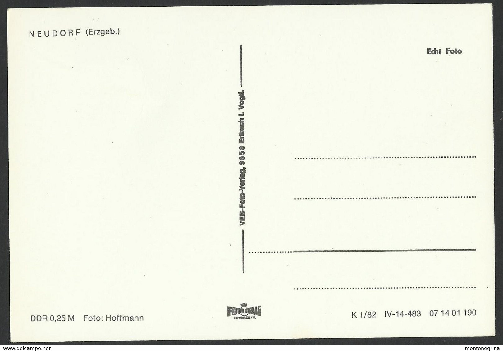 NEUDORF - (Erzgeb) Foto Hoffmann - Postcard (see Sales Conditions) 05767 - Neuhausen (Erzgeb.)