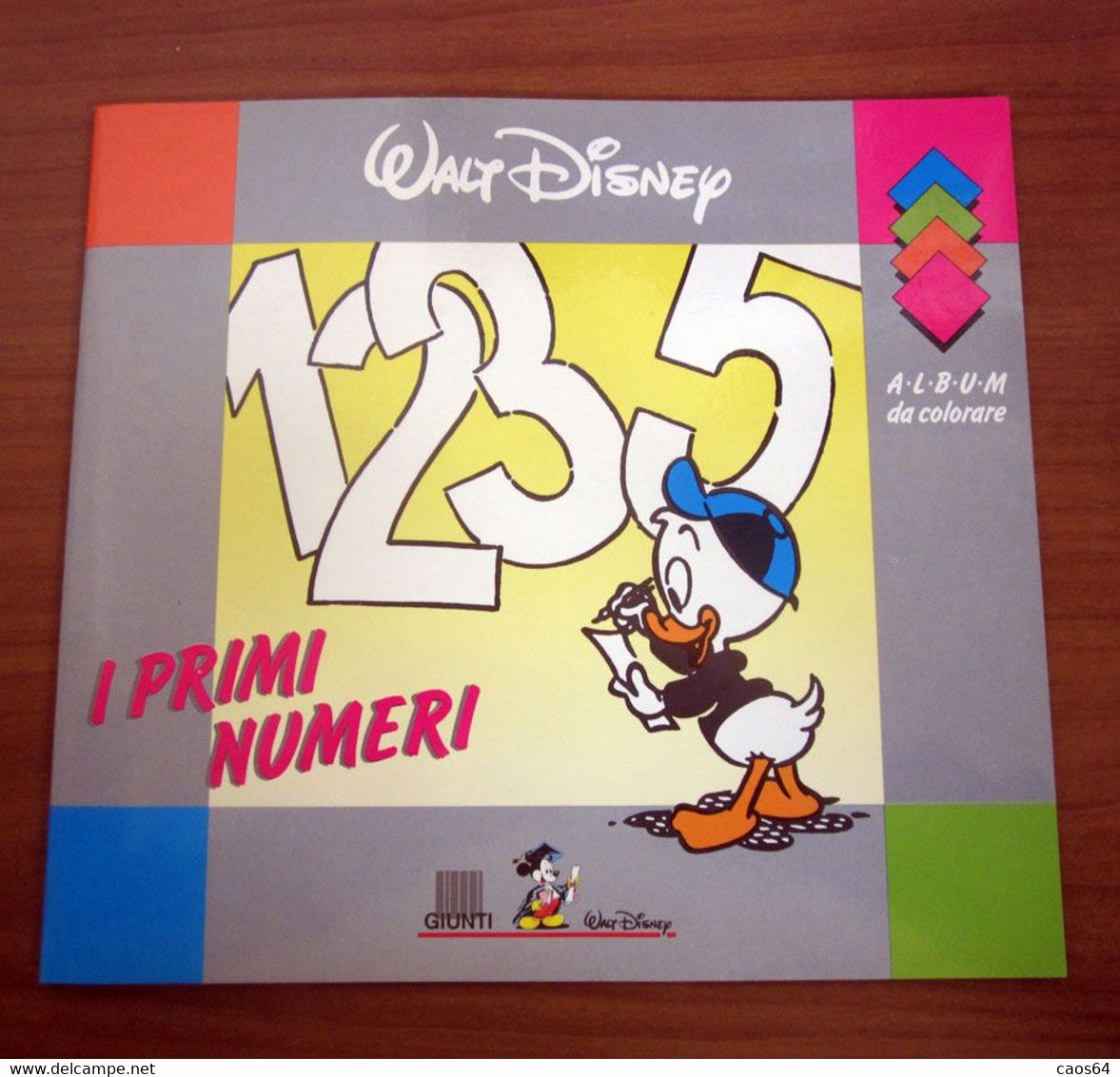 Disney Album Da Colorare I Primi Numeri  Giunti 1990 - Bambini