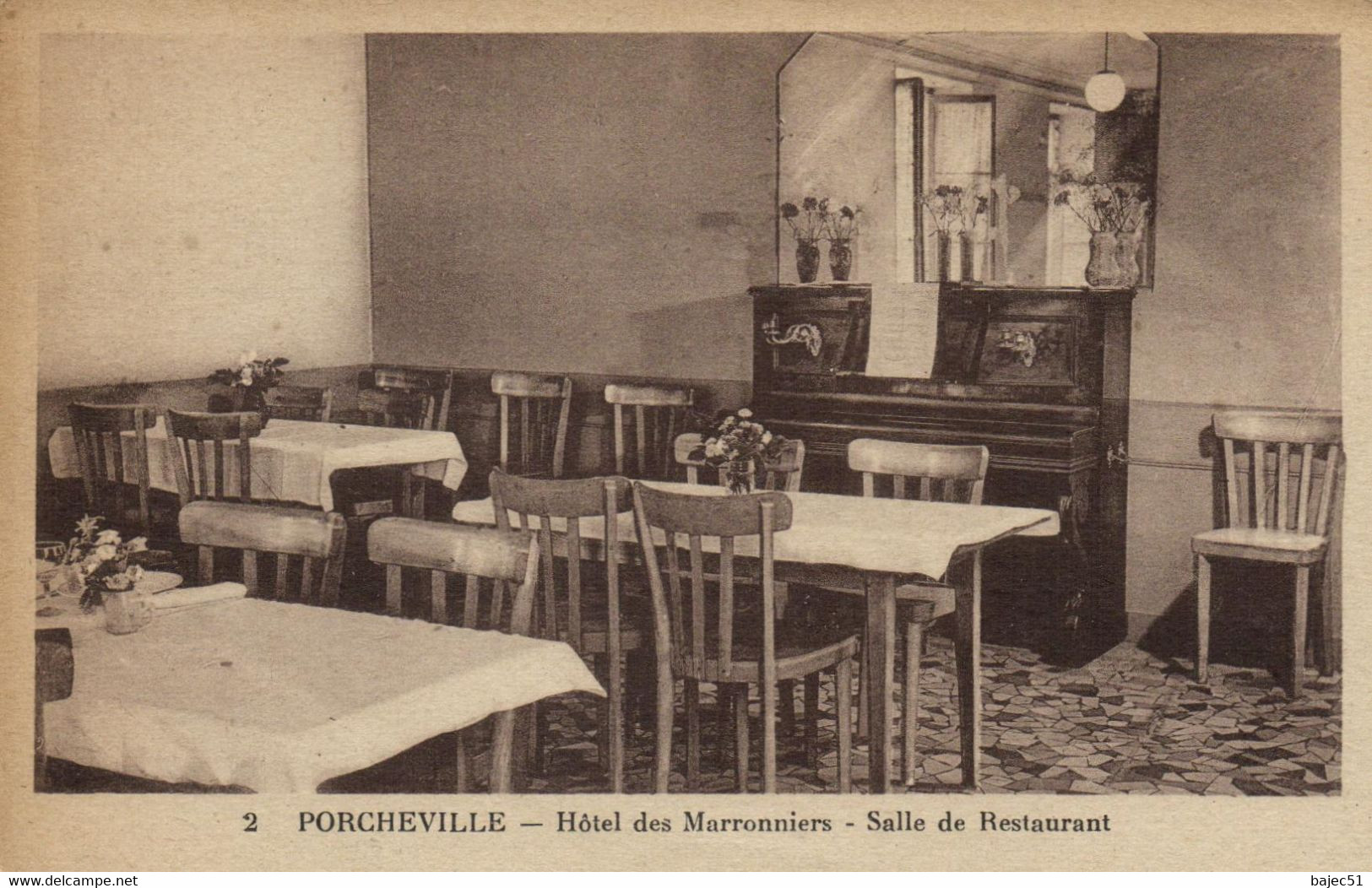 Porcheville - Hôtel Des Marronniers - Salle De Restaurant - Porcheville