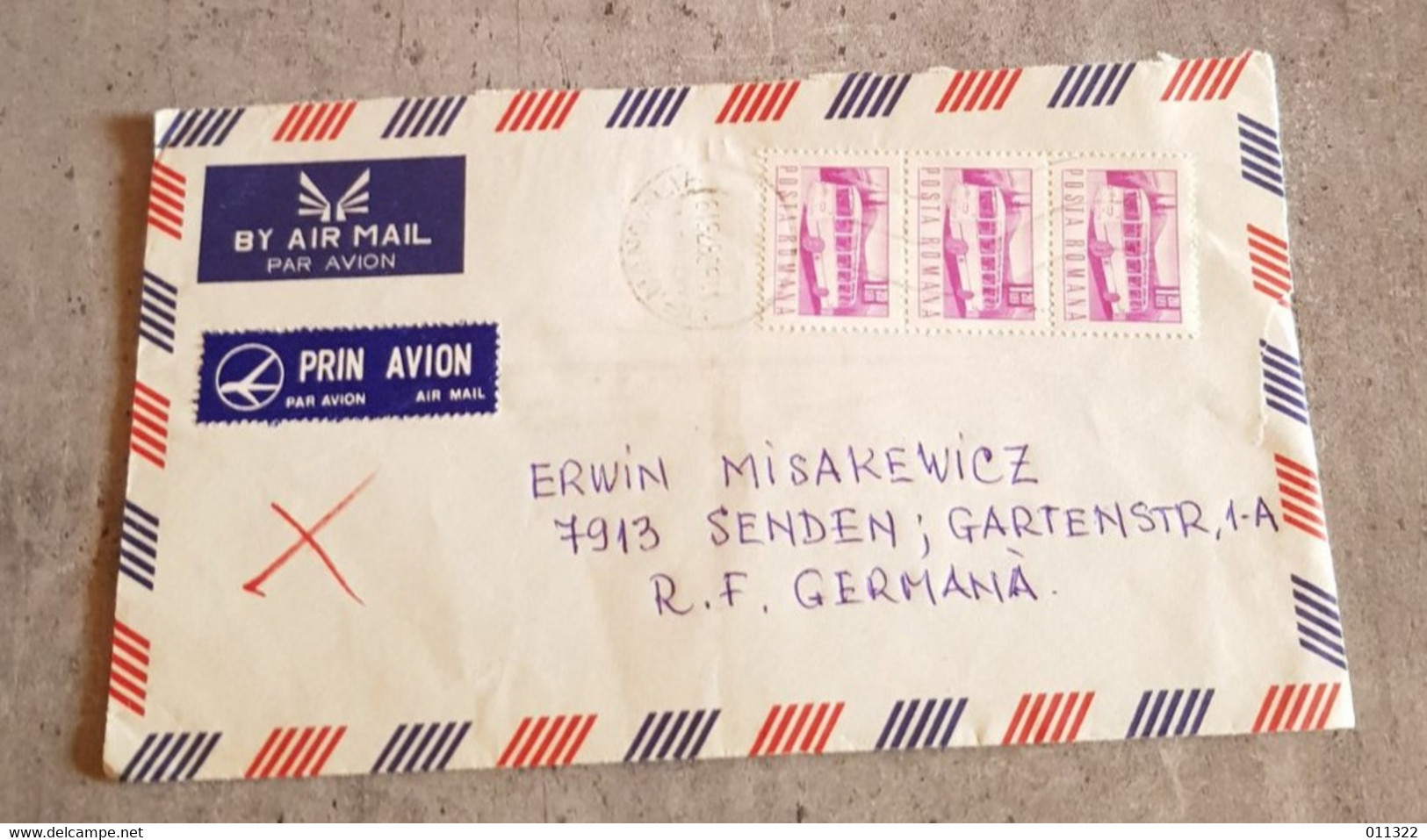 ROMÂNIA AIR MAIL COVER CIRCULED SEND TO GERMANY - Covers & Documents