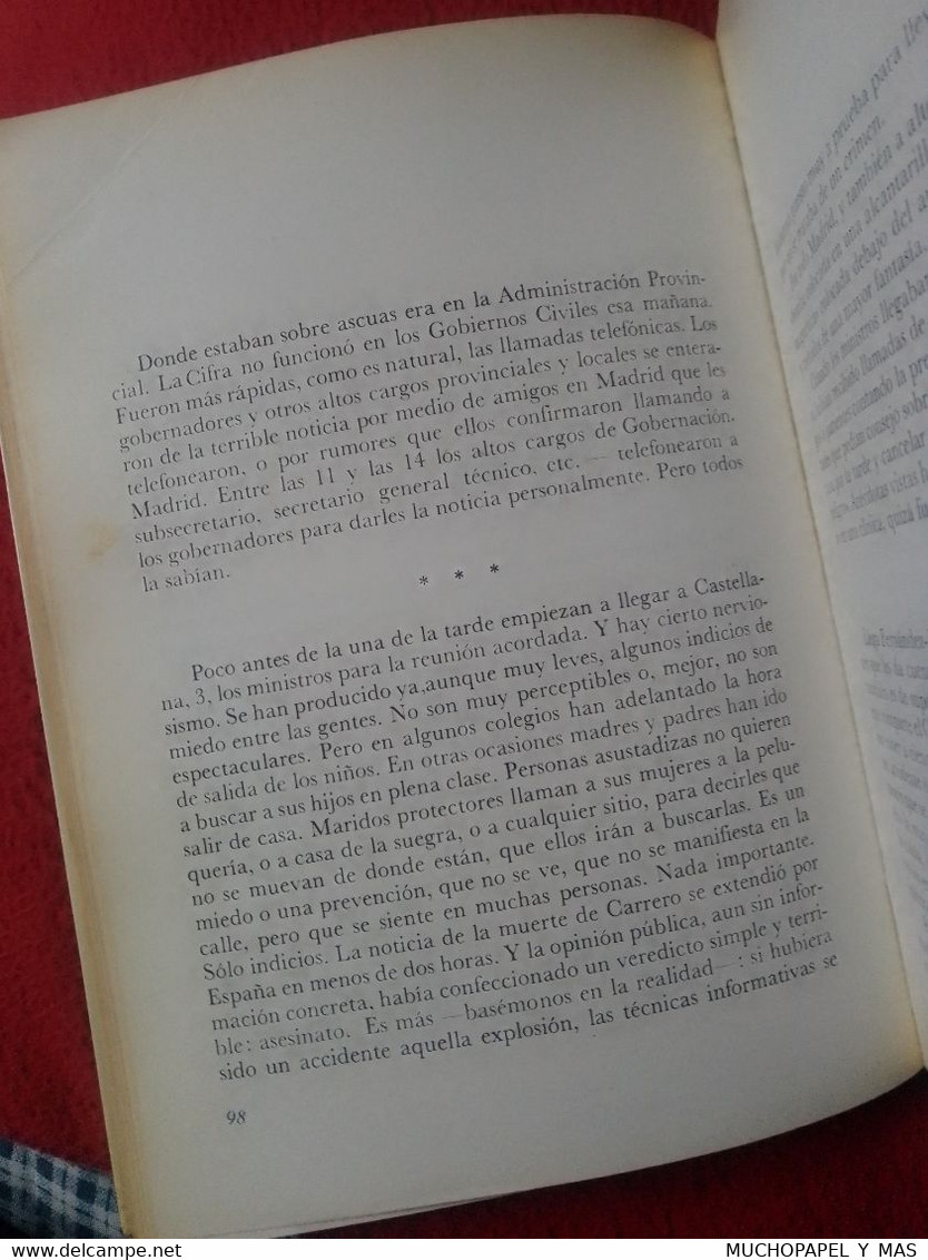 ANTIGUO LIBRO LA CRISIS HISTORIA DE QUINCE DÍAS JOAQUÍN BARDAVÍO EDICIONES SEDMAY 1974 CARRERO BLANCO ALMIRANTE SPAIN...