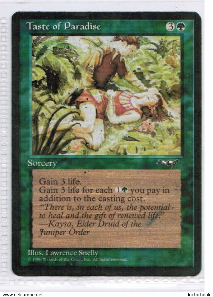 MAGIC The GATHERING  "Taste Of Paradise (2)"---ALLIANCES (MTG--151-6) - Altri & Non Classificati