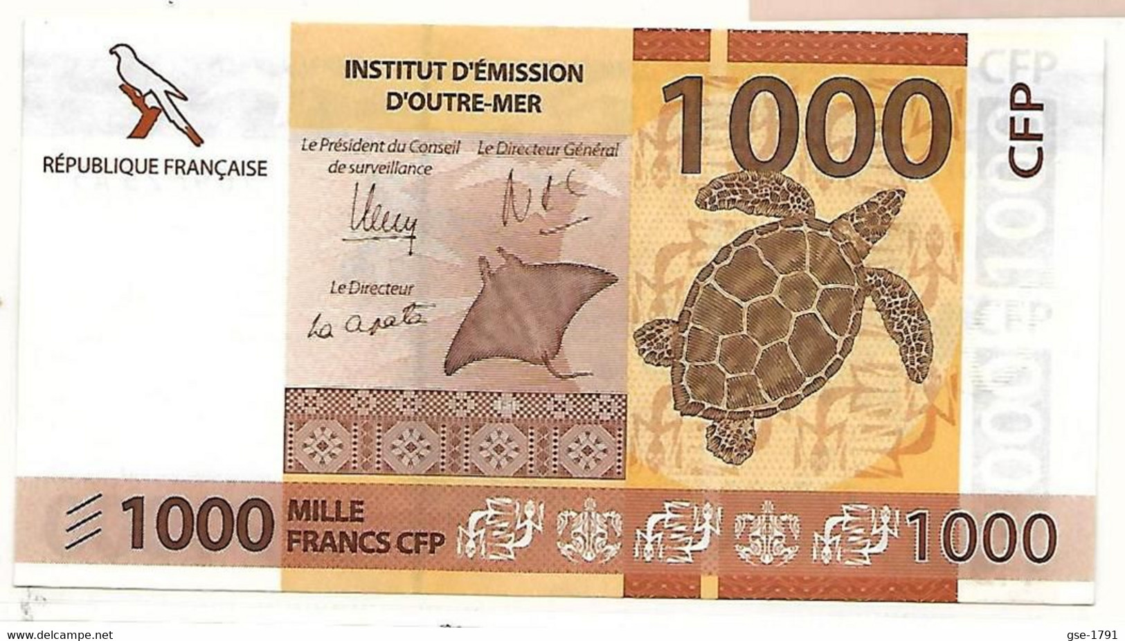 IEOM : Nlle CALEDONIE, TAHITI ,WALLIS  Nouveaux  Billets De 1000 Francs 2014 ,1 ère  émission,Lot De 3  NEUFS - Französisch-Pazifik Gebiete (1992-...)