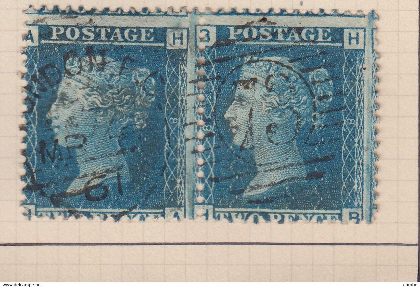 COLLECTION DE TIMBRES VICTORIA. 1 p , 2p. PAIRE. BANDE. PAIR. STRIP x 4 / 6000