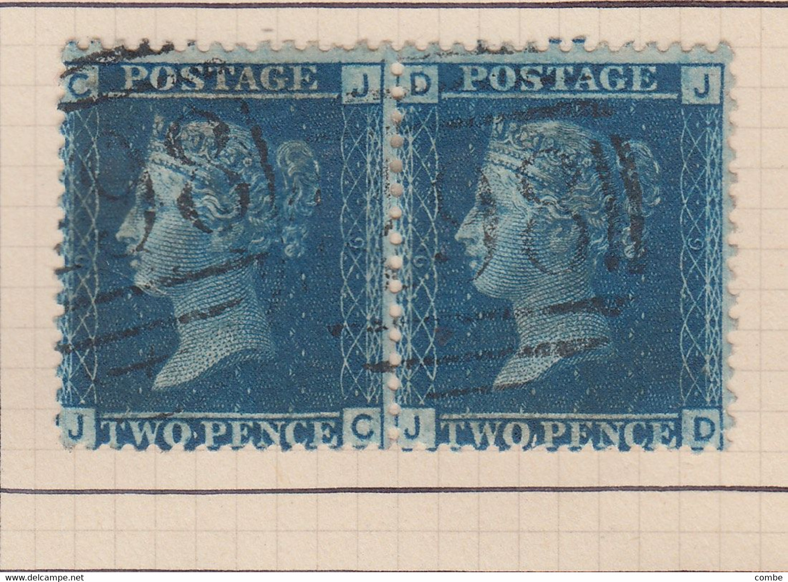 COLLECTION DE TIMBRES VICTORIA. 1 p , 2p. PAIRE. BANDE. PAIR. STRIP x 4 / 6000