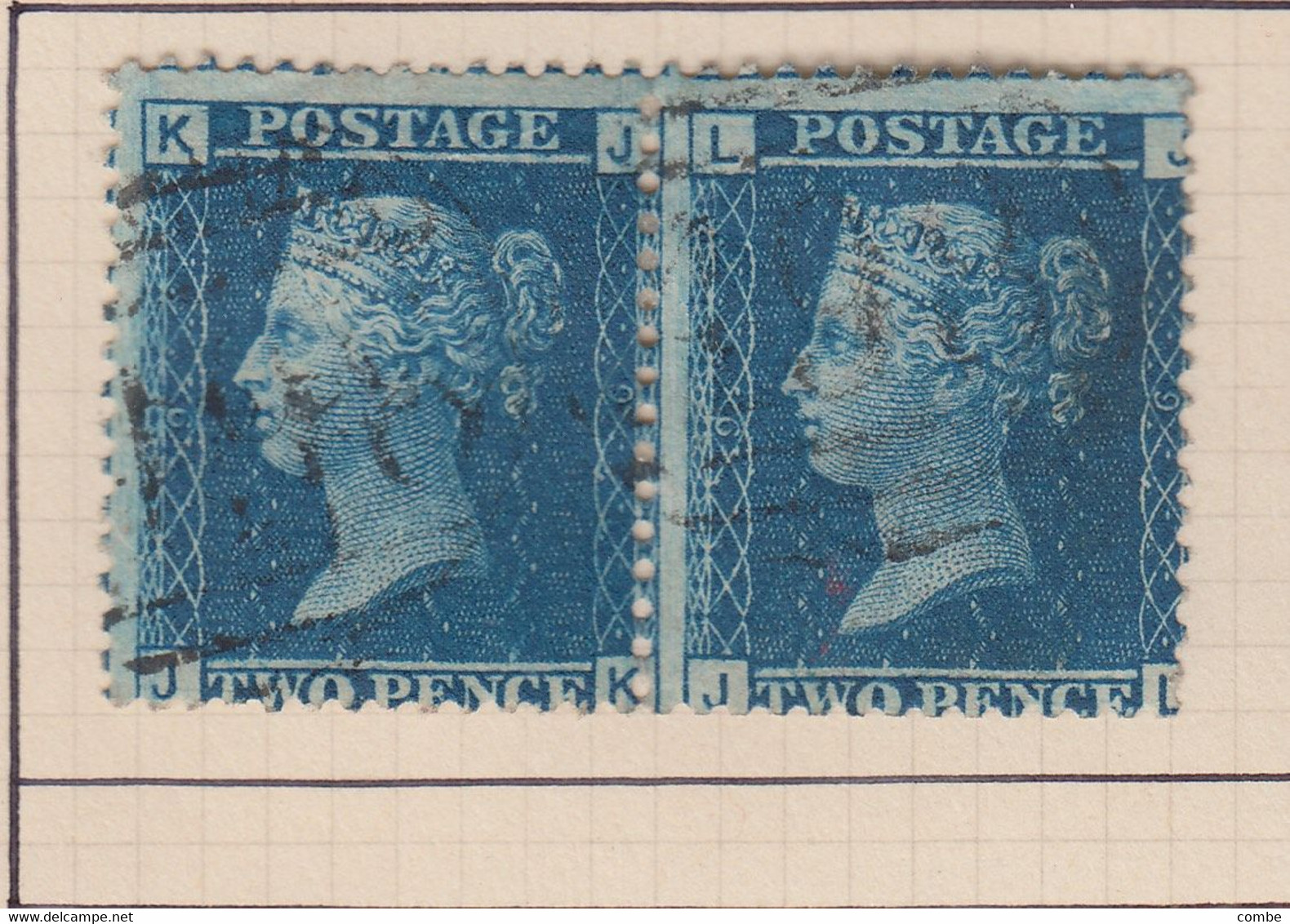 COLLECTION DE TIMBRES VICTORIA. 1 p , 2p. PAIRE. BANDE. PAIR. STRIP x 4 / 6000