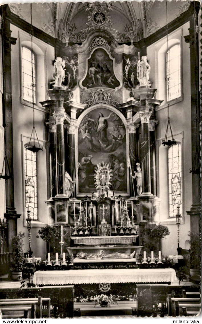 Sachseln - Inneres Der Wallfahrtskirche V. Hl. Bruder Klaus (680) * 21. 5. 1964 - Sachseln