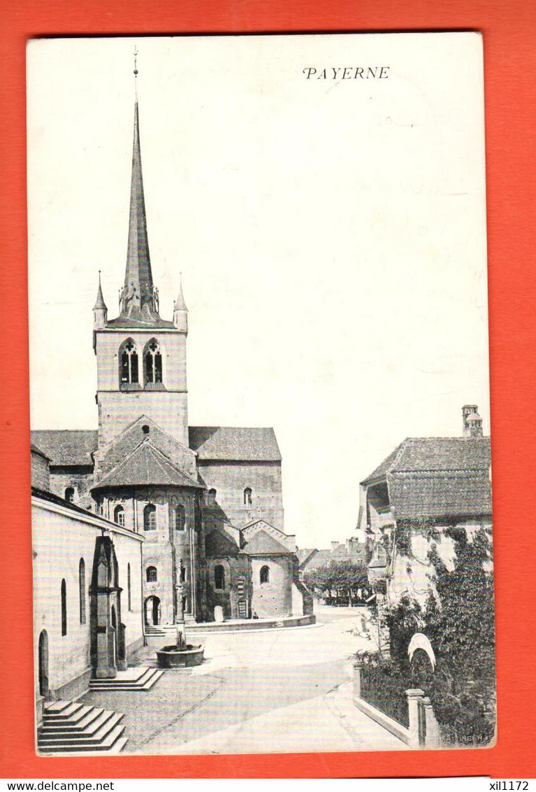 PPH1-20 Payerne Broye-Vully  L'Eglise. Et Village  Dos Simple Circulé 1903 - Payerne