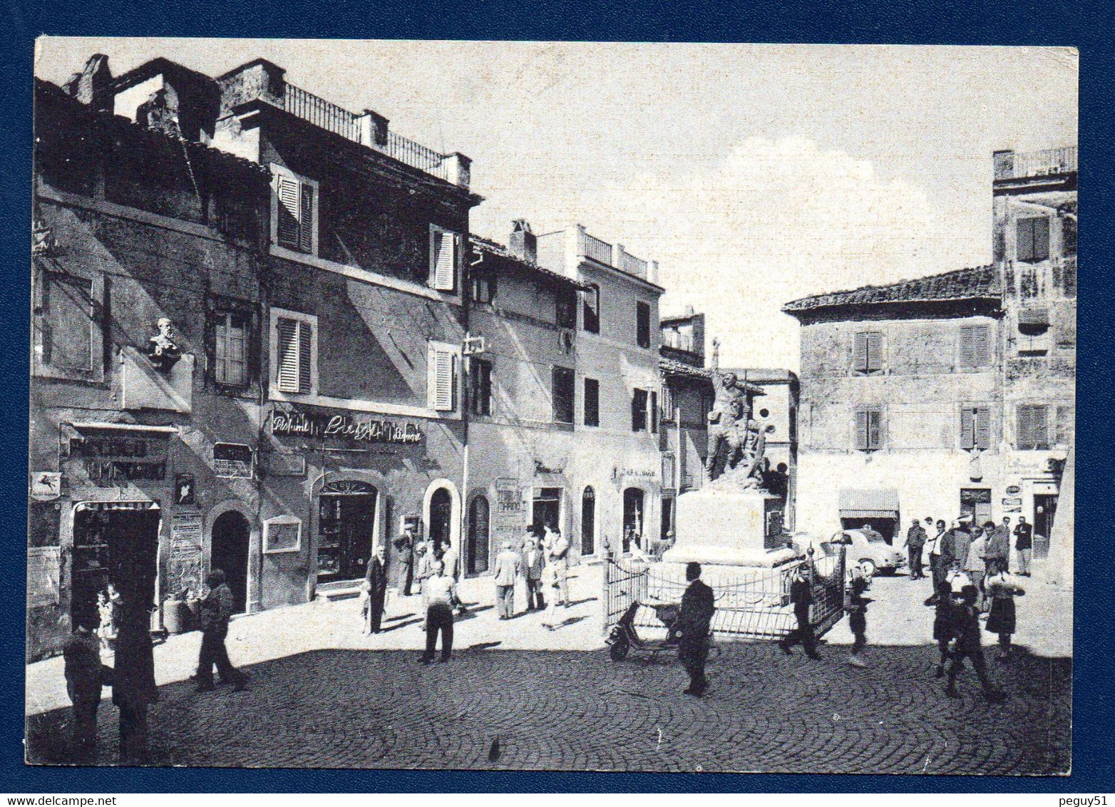 Italie. Monteporzio Catone. Piazza Porzio Catone. Monumento Del Garibaldino ( Antonio Laurenti-1883). 1963 - Andere & Zonder Classificatie