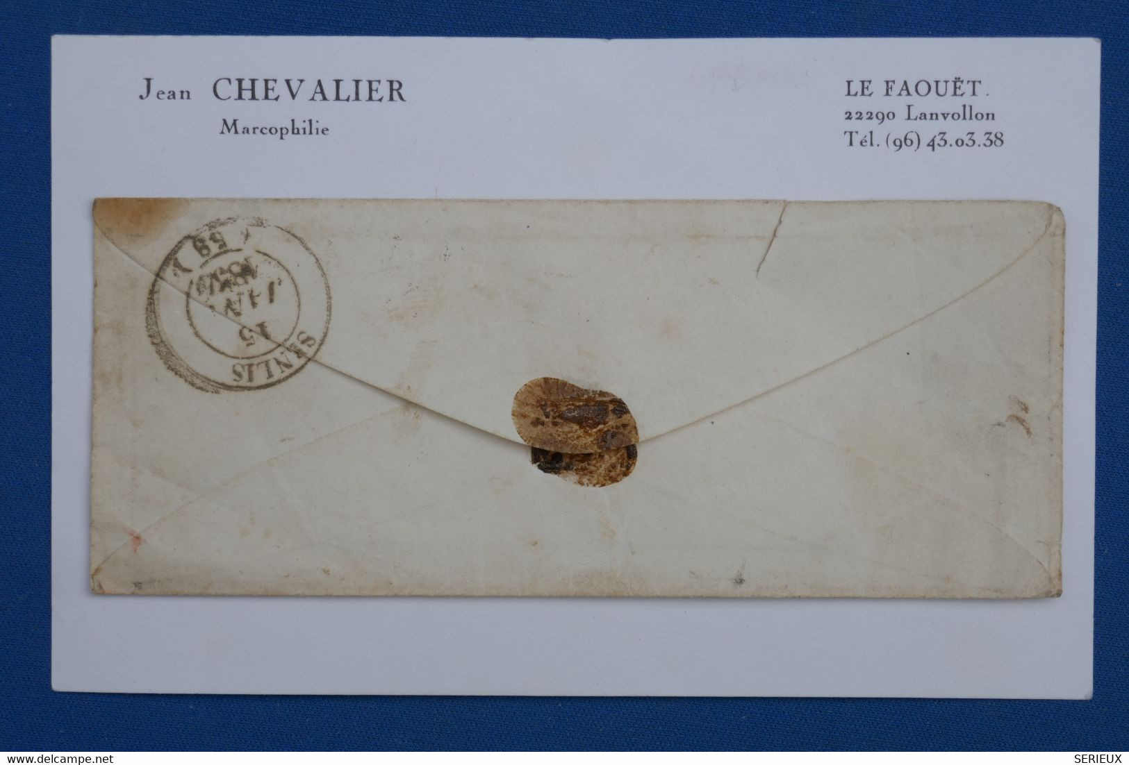W1  FRANCE BELLE LETTRE  15 01 1854  ETOILE DE PARIS  A  SENLIS +N° 10 + + AFFR. PLAISANT - 1852 Louis-Napoleon