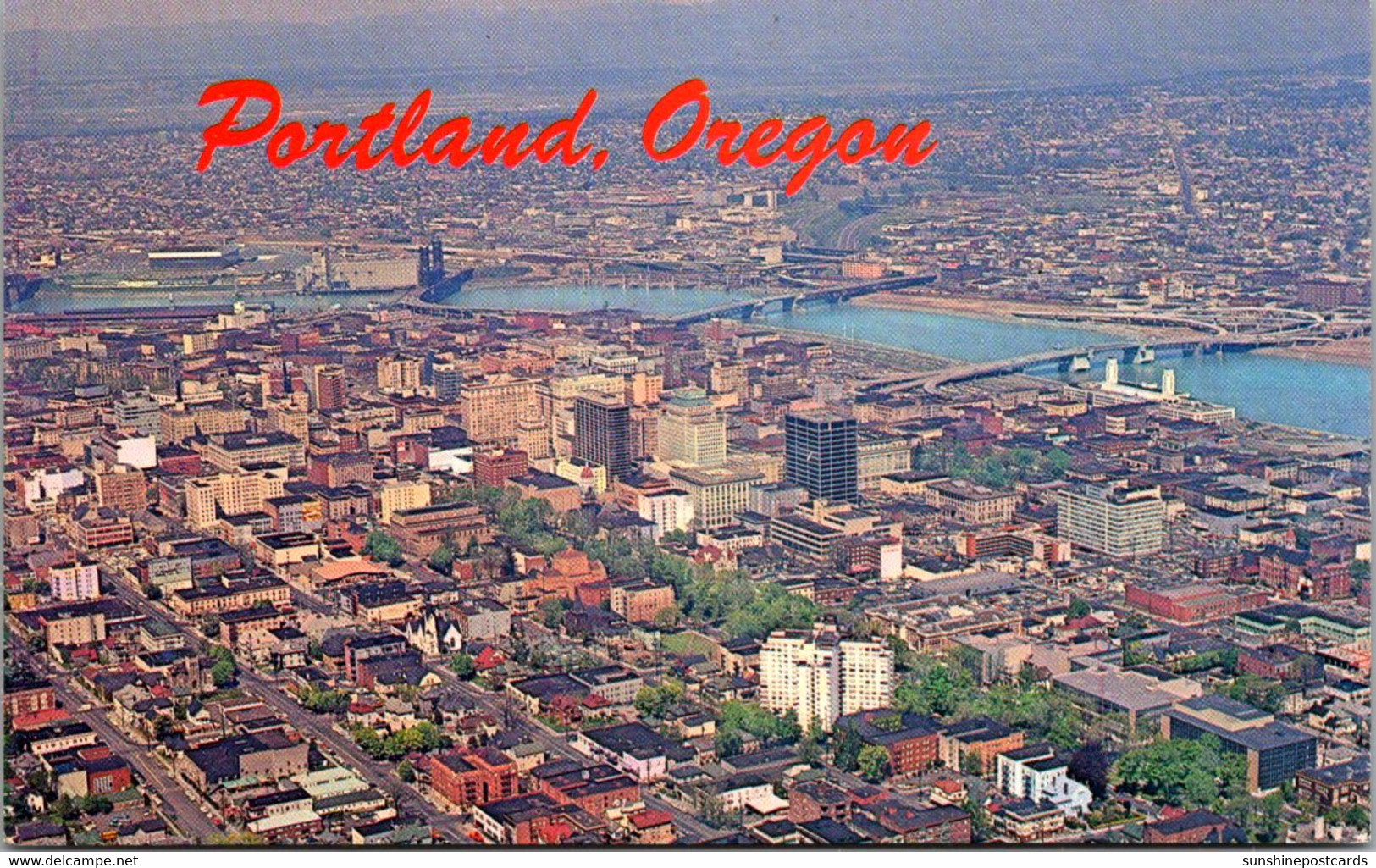 Oregon Portland Aerial View Of The City Of Roses - Portland