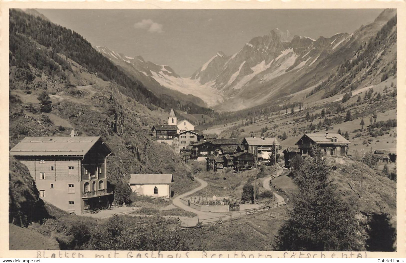 Blatten Mit Gasthaus Breithorn Lötschental - Blatten