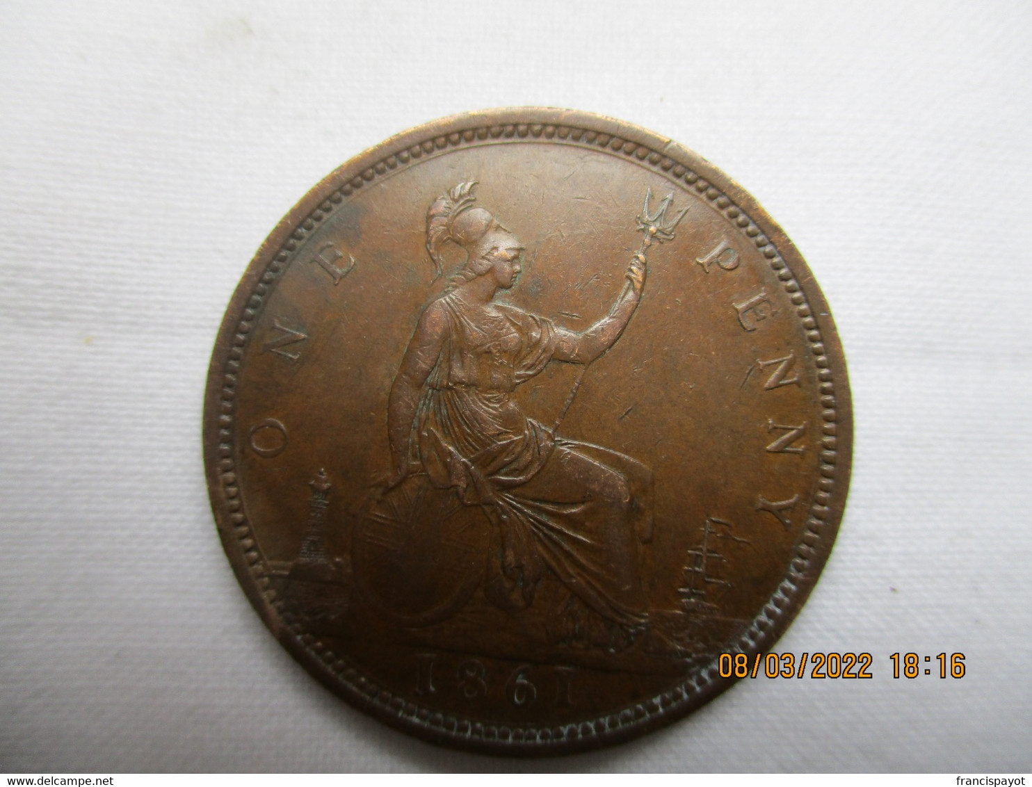 GB 1 Penny 1861 - D. 1 Penny