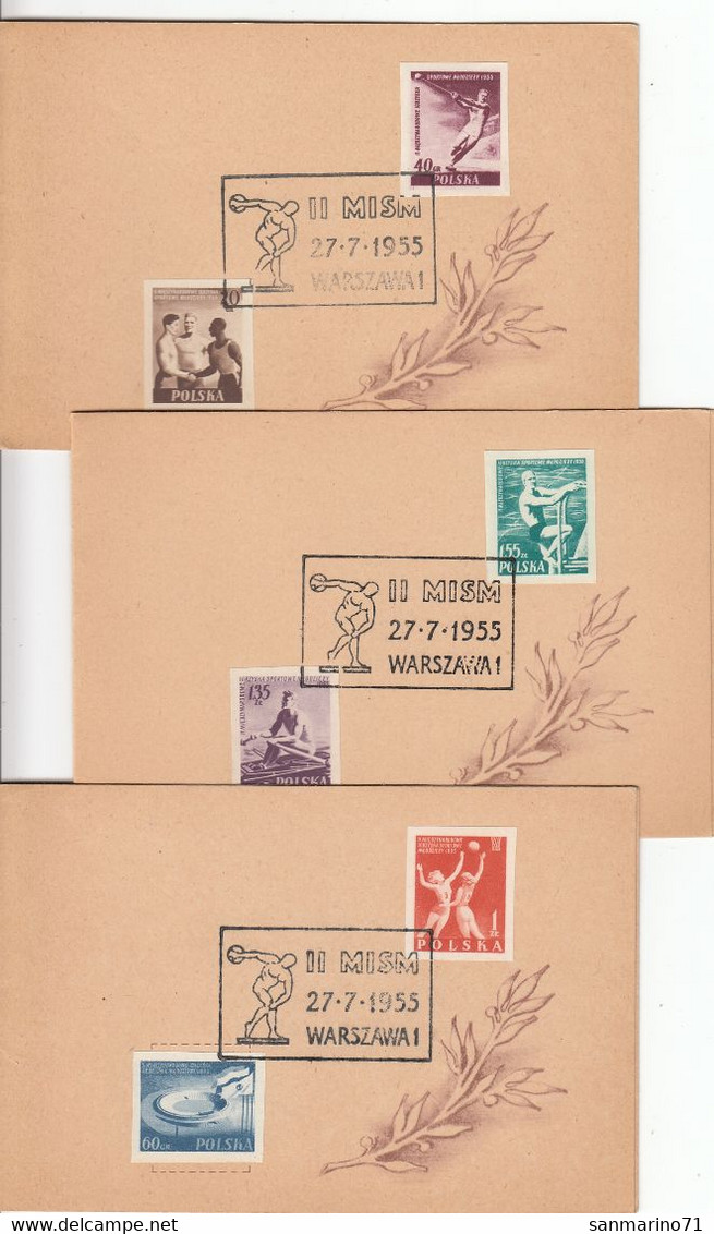 POLAND First Day Carte,mini Lot,sport - Libretti