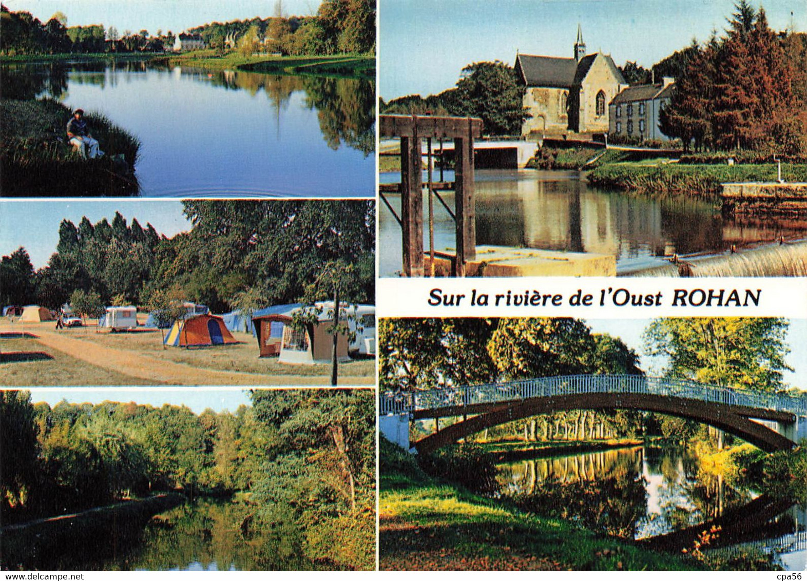 ROHAN - Carte Multivues - L'Oust - Halage - Chapelle Bonne Rencontre - Passerelle - Canal Nantes Brest Etc... YCA 7948 - Rohan