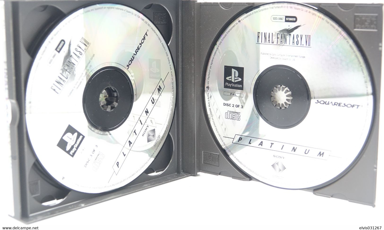 SONY PLAYSTATION ONE PS1 : FINAL FANTASY VII 7 PLATINUM + DEMO FF VIII 8 - Playstation