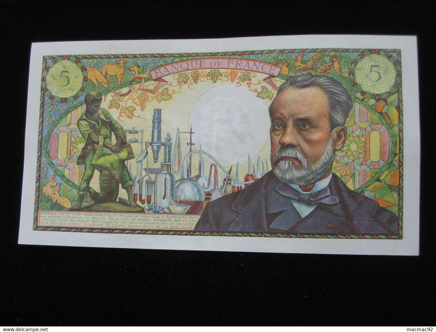 Superbe Billet  - 5 Francs  PASTEUR  7-7-1966   **** EN ACHAT IMMEDIAT **** - 5 F 1966-1970 ''Pasteur''