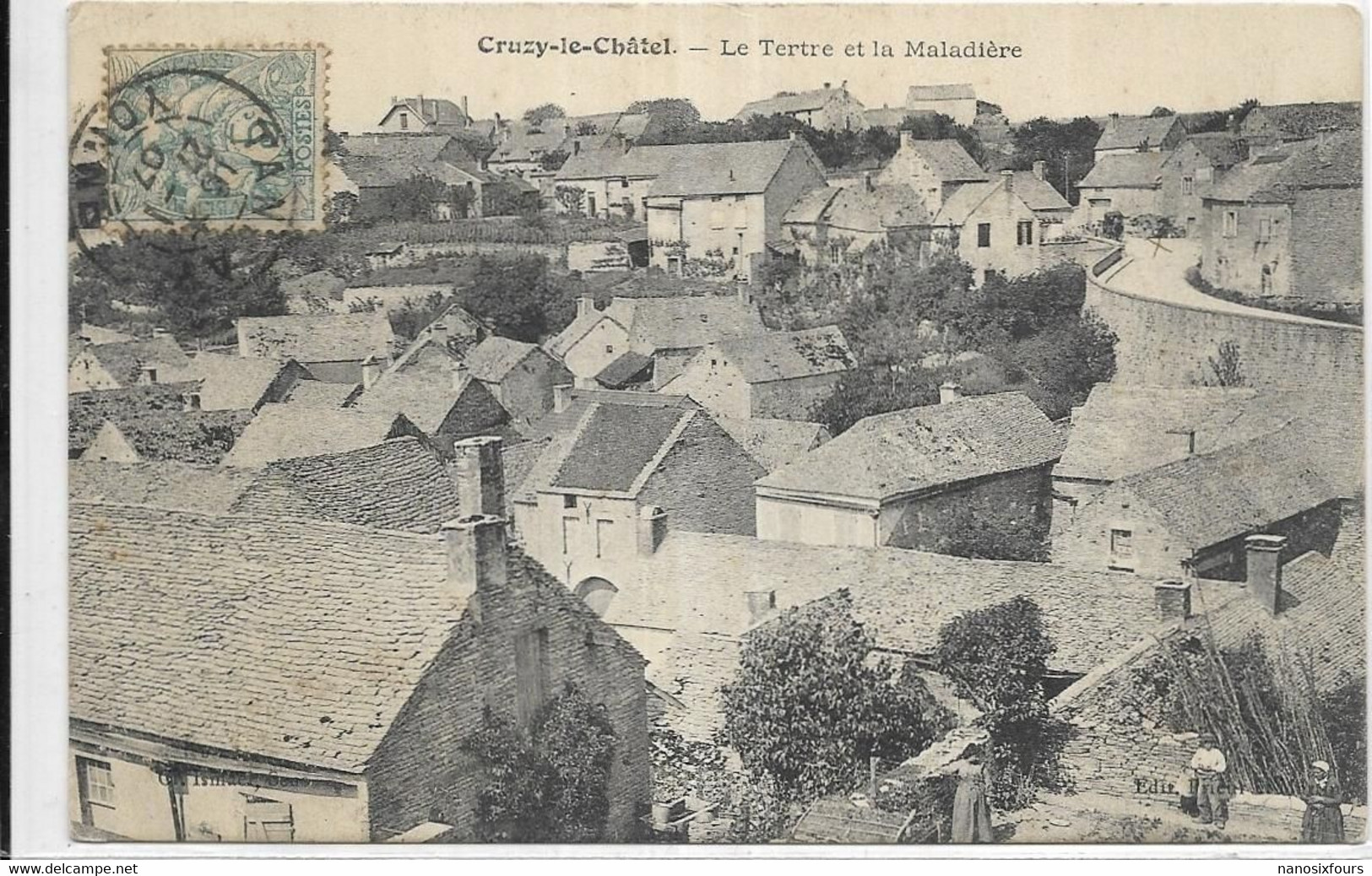 D 89. CRUZY LE CHATEL.  LE TERTRE ET LA MALADIERE.  AN 1907. - Cruzy Le Chatel