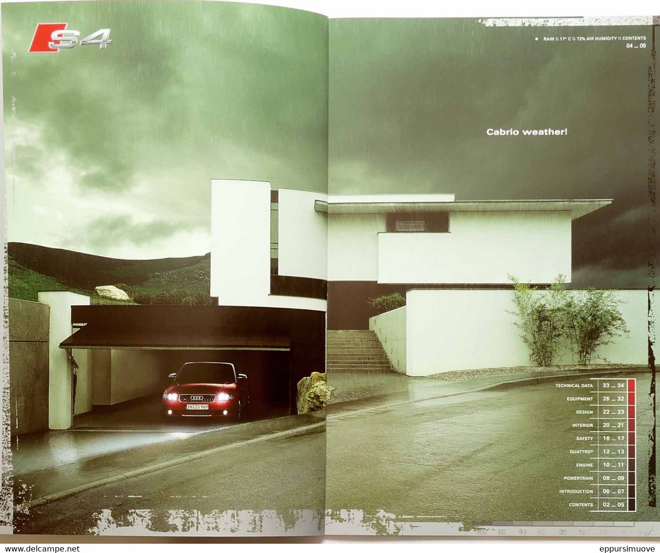 AUDI S4 CABRIOLET SALES BROCHURE - EN - 04/2005 - Transportes