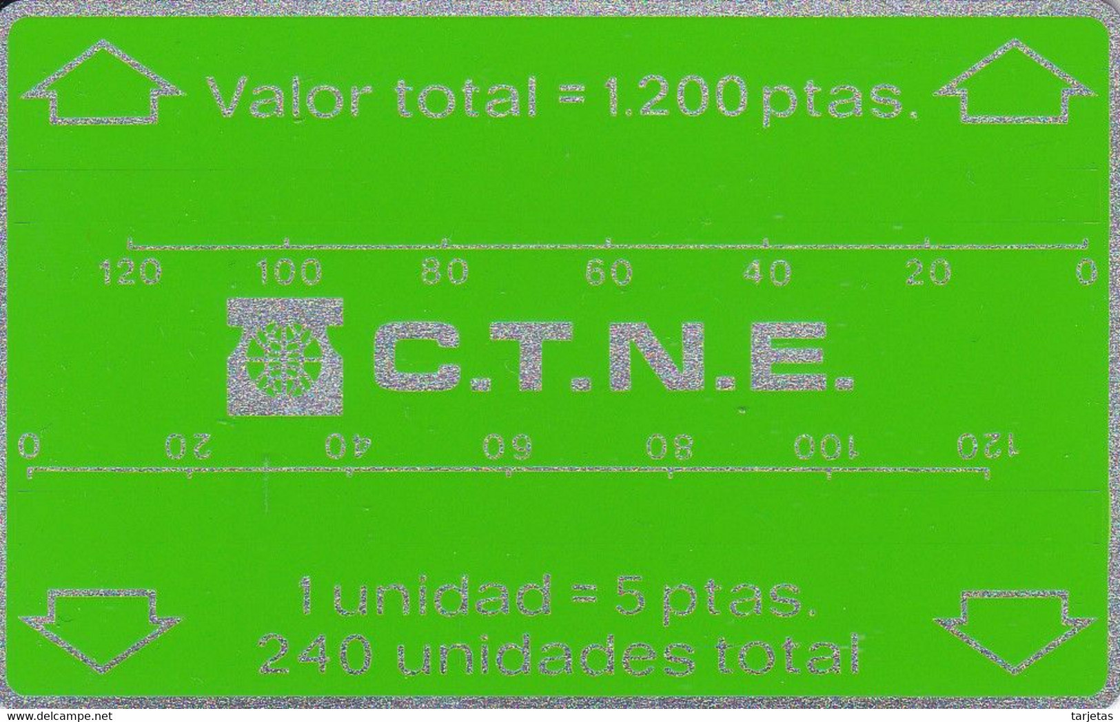 B-004  TARJETA DE ESPAÑA LANDIS &GYR BANDA OPTICA 1200 PTAS 11/83 TIRADA 1500 NUEVA-MINT - Telecom Operators