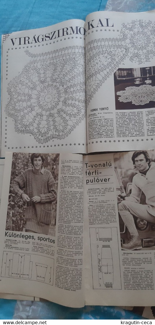 1978 79 Fürge Ujjak HUNGARY VINTAGE WOMAN FASHION Handicrafts Crochet LOT MAGAZINE NEWSPAPERS CHILDREN KNITTING WOOLWORK - Moda