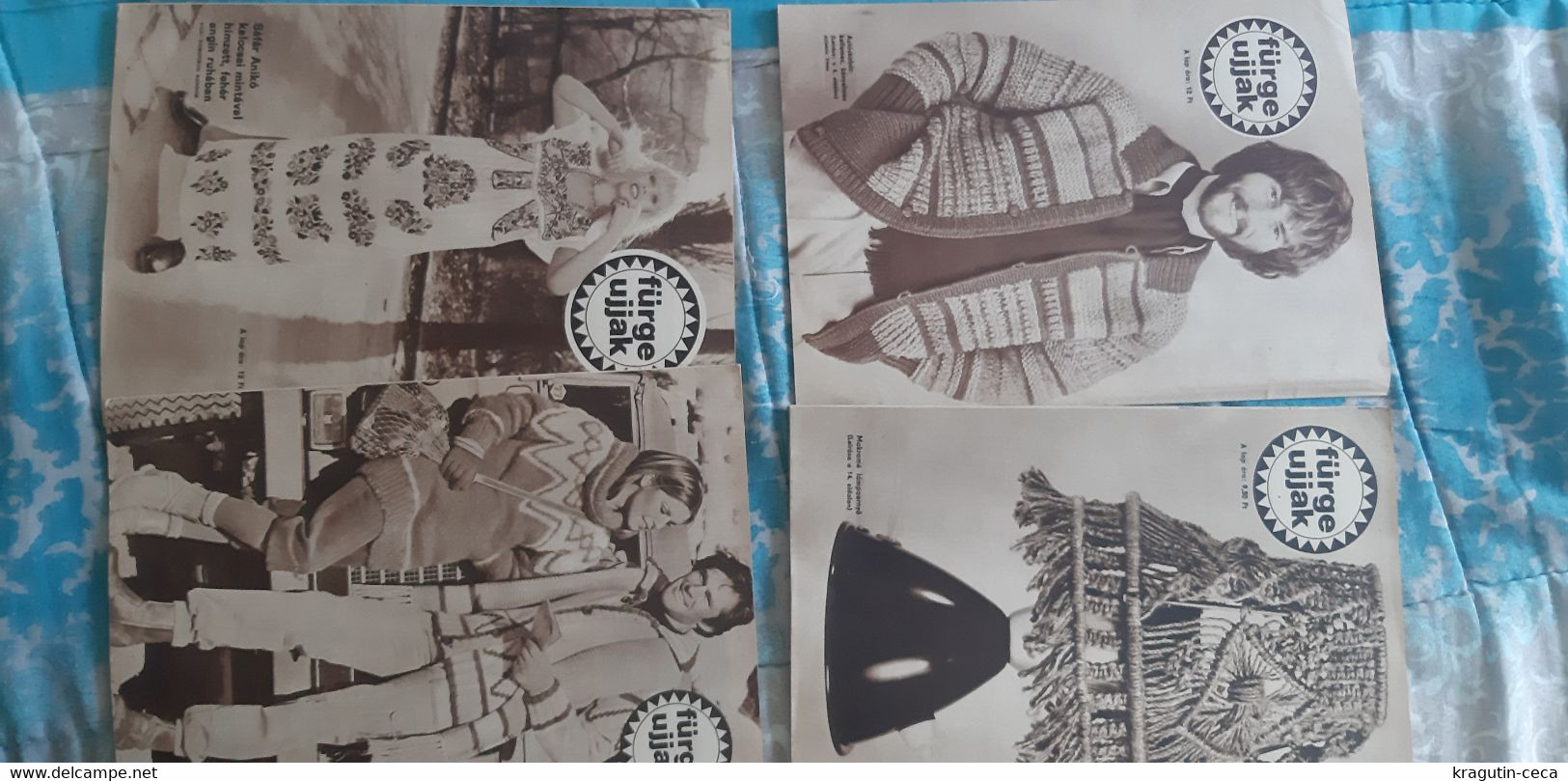 1978 79 Fürge Ujjak HUNGARY VINTAGE WOMAN FASHION handicrafts crochet LOT MAGAZINE NEWSPAPERS CHILDREN KNITTING WOOLWORK