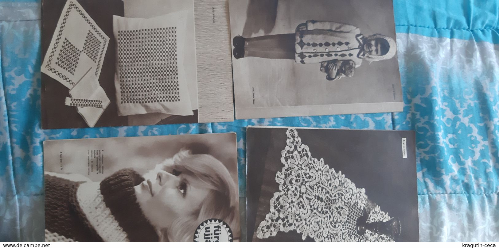 1969 79 Fürge Ujjak HUNGARY VINTAGE WOMAN FASHION handicrafts crochet LOT MAGAZINE NEWSPAPERS CHILDREN KNITTING WOOLWORK