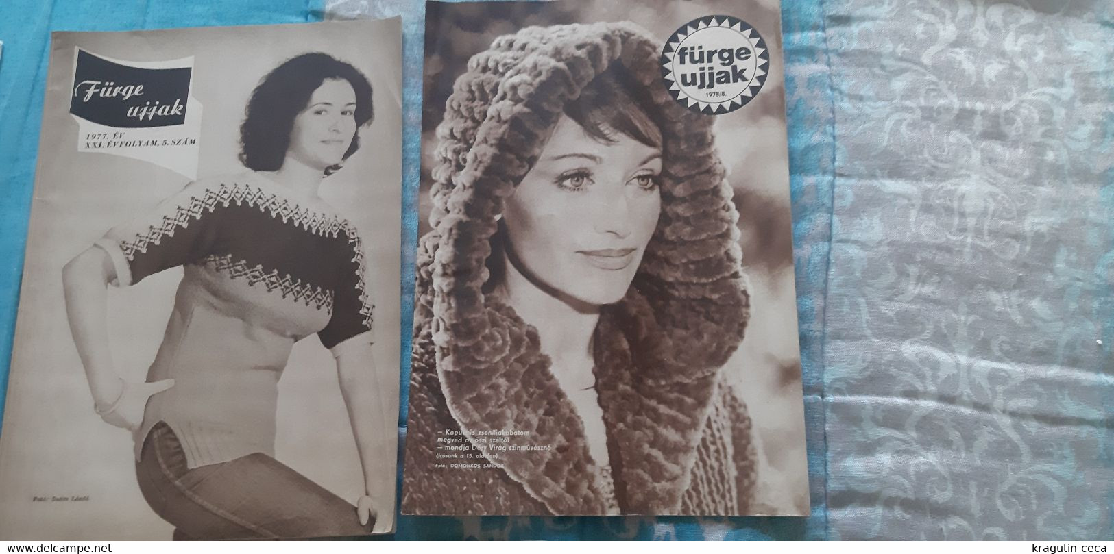 1978  Fürge Ujjak HUNGARY VINTAGE WOMAN FASHION Handicrafts Crochet LOT MAGAZINE NEWSPAPERS CHILDREN KNITTING WOOLWORK - Moda